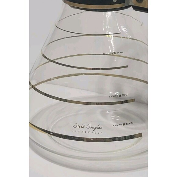 Vintage David Douglas Flameproof 8 Cup Coffee Pot Mid Century Modern - Picture 2 of 8